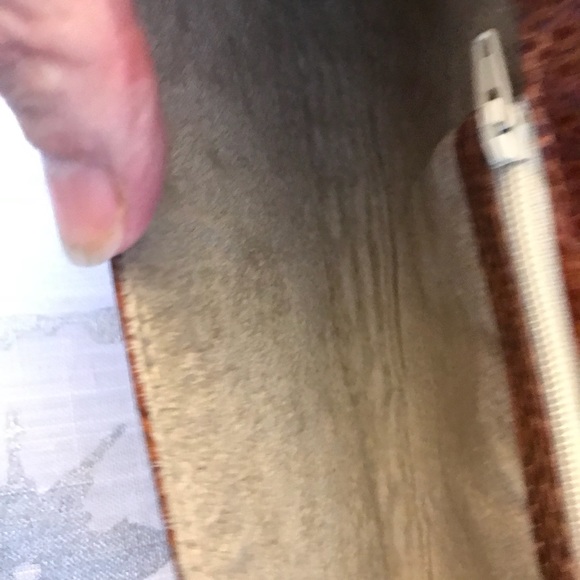 Vintage skin and suede clutch - Picture 2 of 7